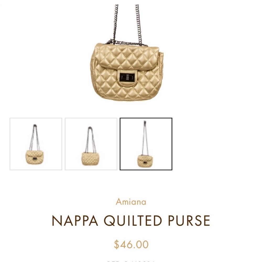 This bag is in very good condition. It is waffle patterned.